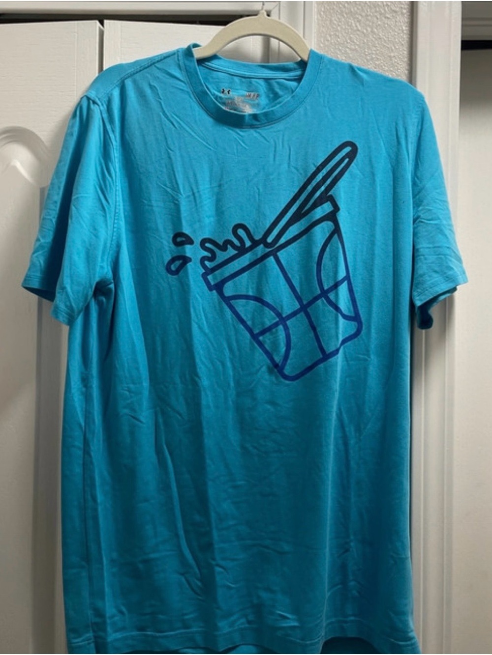 Under Armour Teal Blue Short Sleeve Graphic Tee